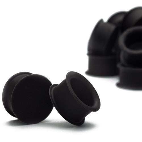 KAOS Black Hollow Plugs (10 gauge - 1 inch)