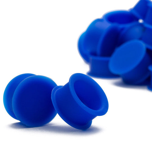 KAOS Blue Hollow Plugs (10 gauge - 1 inch)