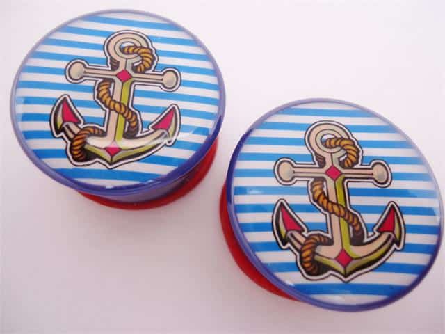 Blue Anchor Plugs (2 gauge - 1 inch)