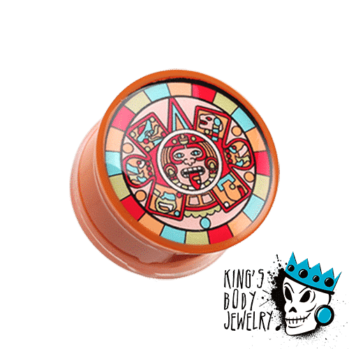 Mayan Design Plugs (2 gauge - 1 inch)