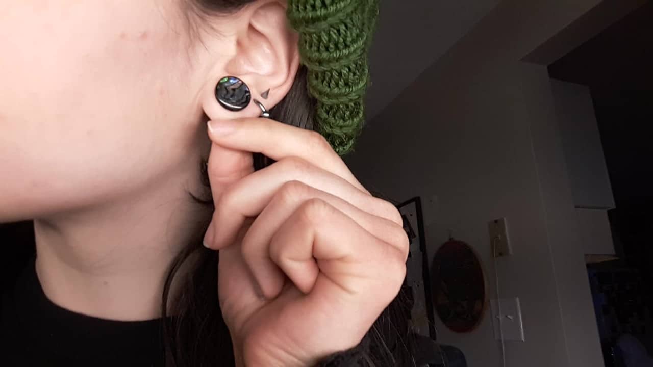 Abalone Shell Flesh Tunnels (12 gauge - 1 inch)