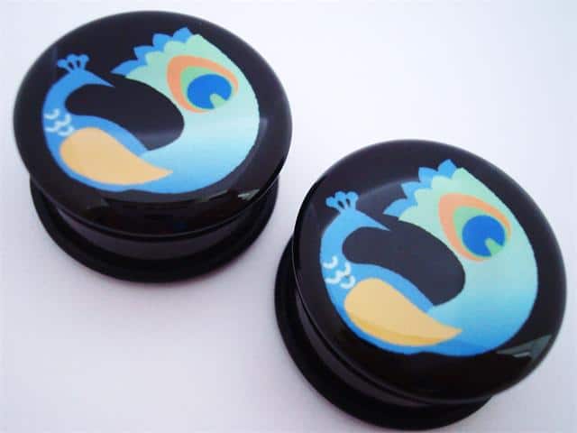 Peacock Plugs (2 gauge - 1 inch)