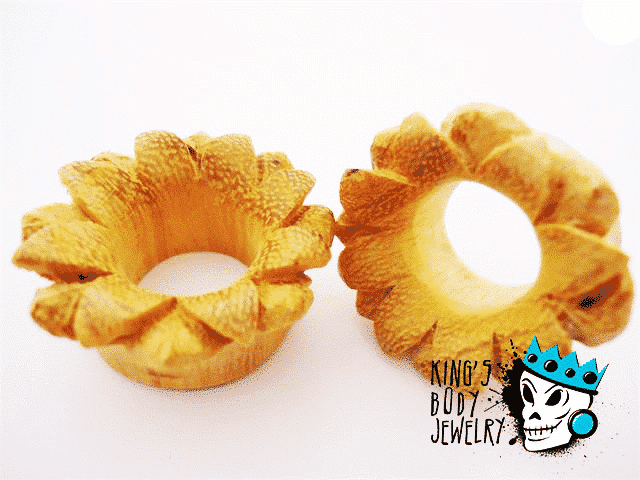 Jackfruit Wood Flower Tunnels (11/16 inch)