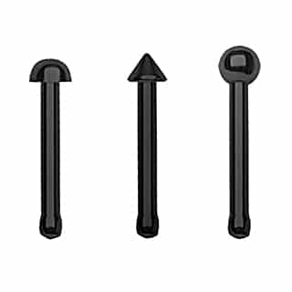 Stainless Steel Nostril Bone with Dome - Various Colors (20 gauge - 18 gauge)