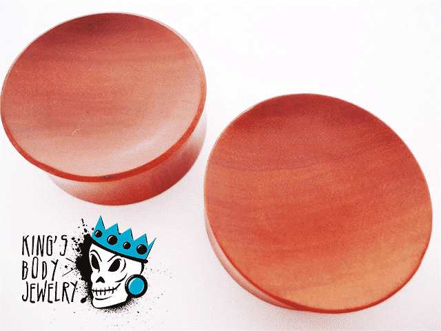 Saba Wood Concave Plugs (8 gauge - 12 mm)