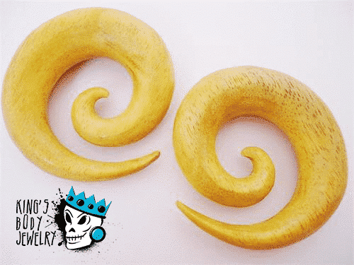 Jackfruit Wood Spirals (8 gauge - 9/16 inch)