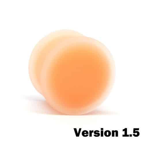 KAOS Silicone Flesh Tone Hider Plugs Version 1.5 (10 gauge - 1 inch)