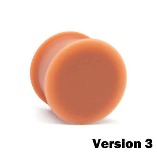 KAOS Silicone Flesh Tone Hider Plugs Version 3 (10 gauge - 1 inch)