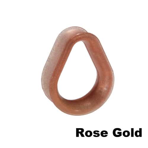 Rose Gold KAOS Silicone Hydra Teardrop Eyelets (00 gauge - 2 inch)
