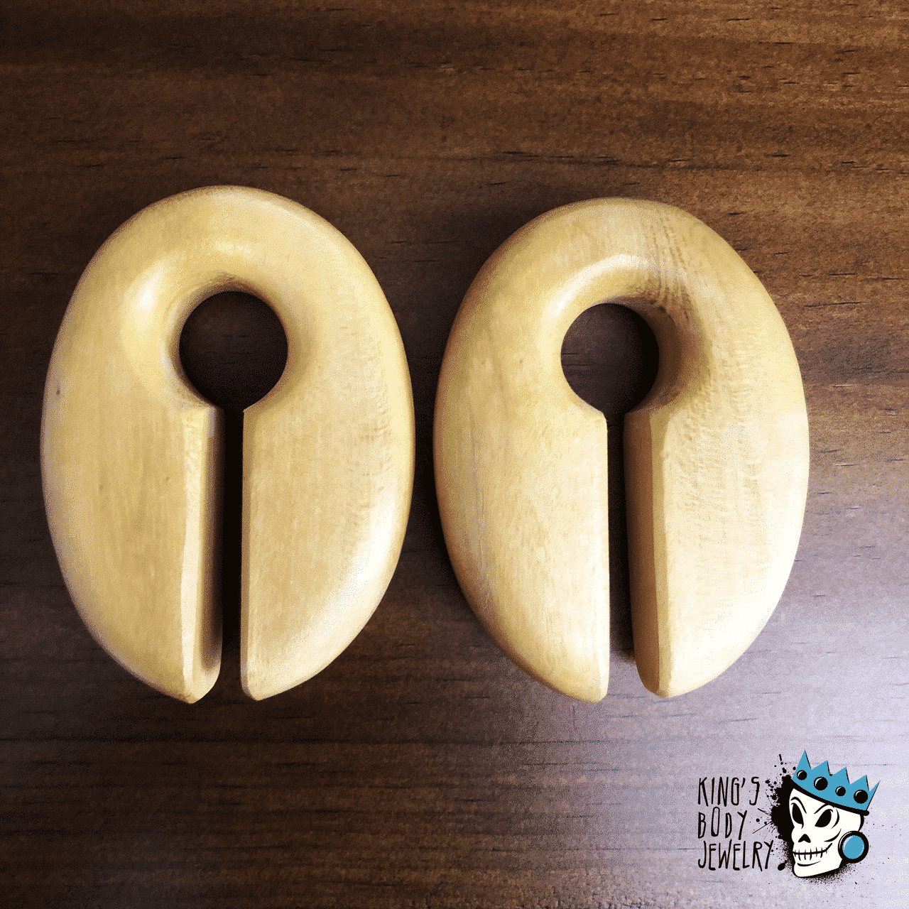 Oval Wood Ear Weights ( 7/8 inch and up)