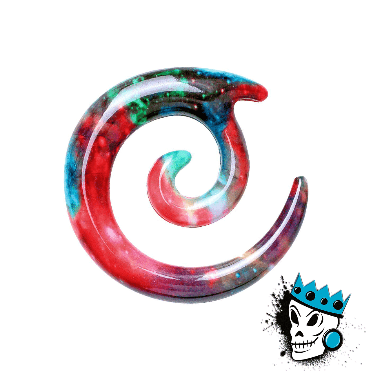 Multicolored Acrylic Spirals (14 gauge - 2 gauge)