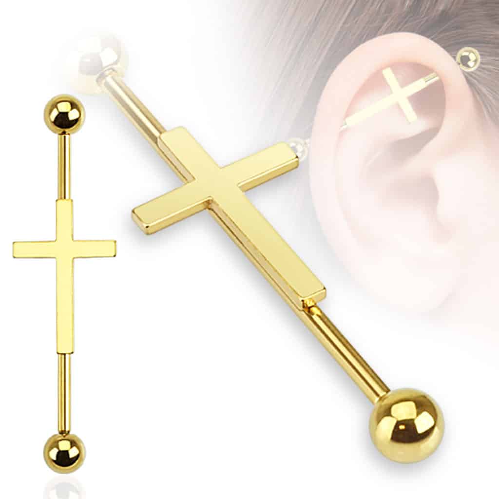 Cross Industrial Barbell (14 gauge)