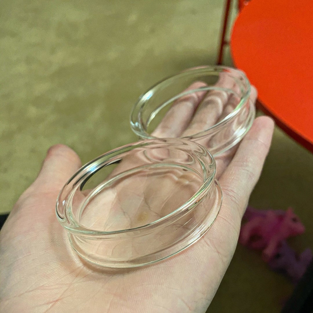 CLEAR GLASS Tunnels (8 gauge - 4 inch)