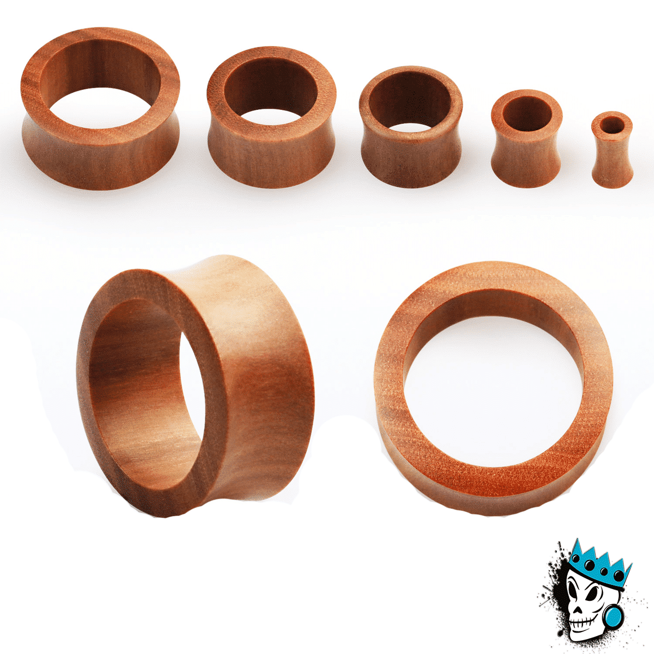 Sawo Wood Tunnels (8 gauge - 2 inch)