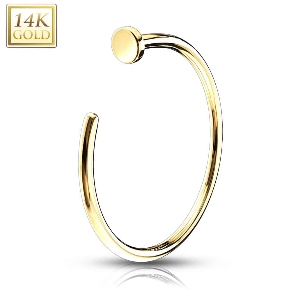 14 Karat Gold Nostril Ring (18 gauge - 20 gauge)