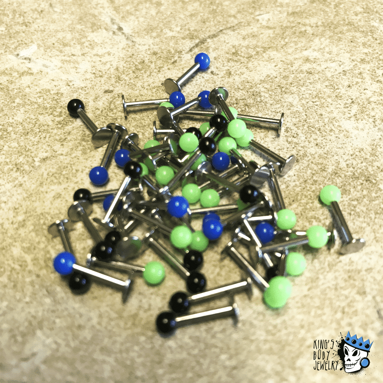 Labret Ring Lot 3 (16 gauge)