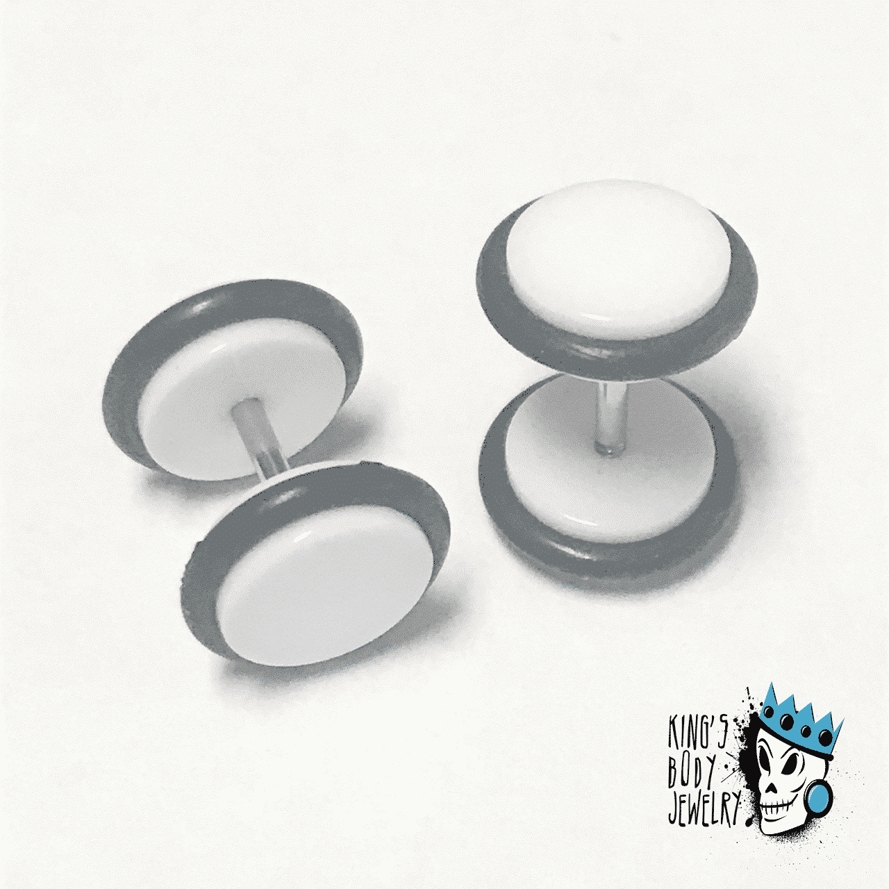 White Fake Plugs (16 gauge)