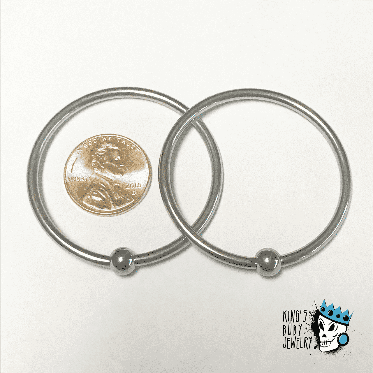 Large Diameter steel captive bead rings (10 guage - 6 gauge)