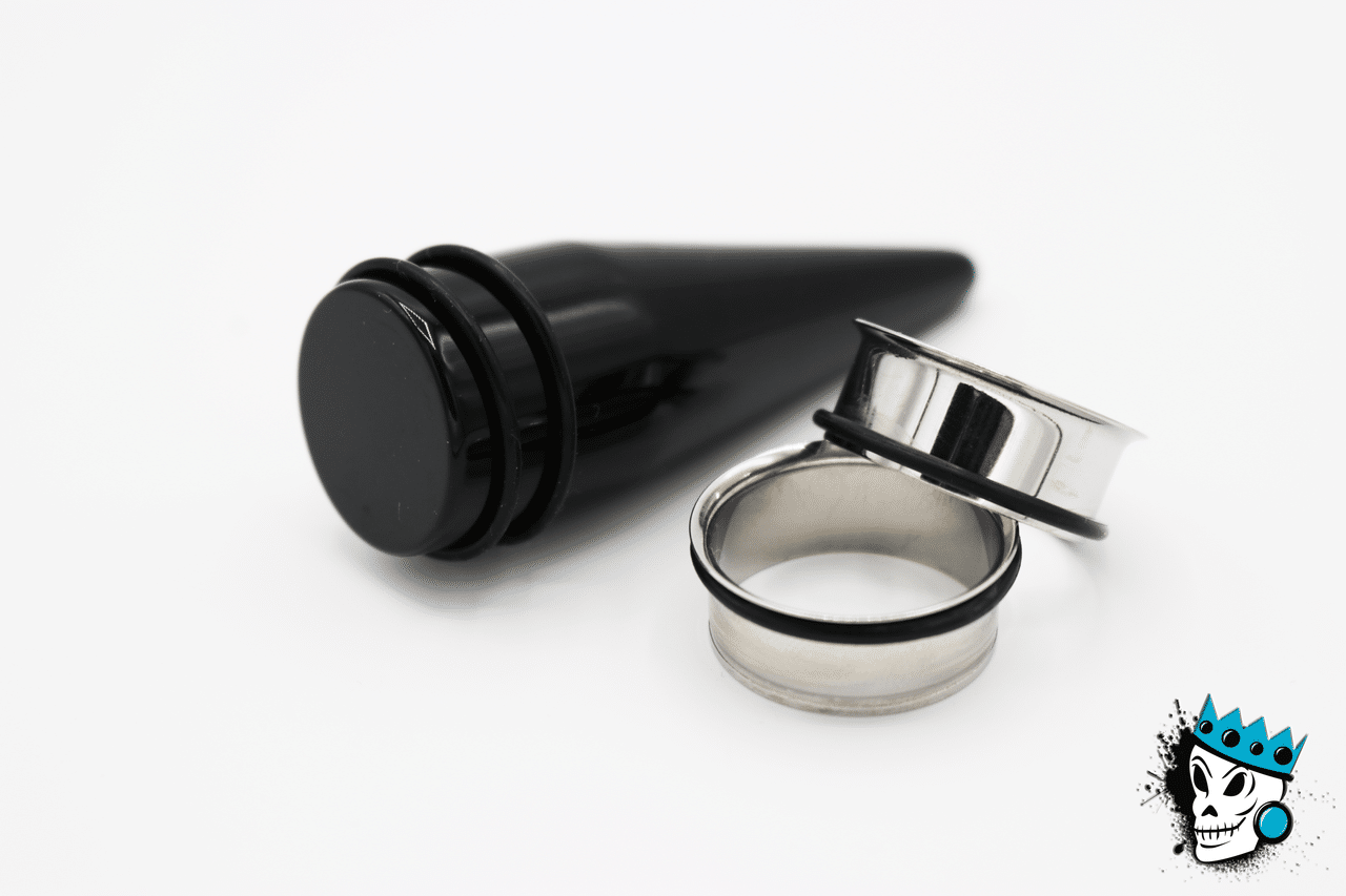 Tunnels & Acrylic Taper Kit (14 gauge - 1 inch)