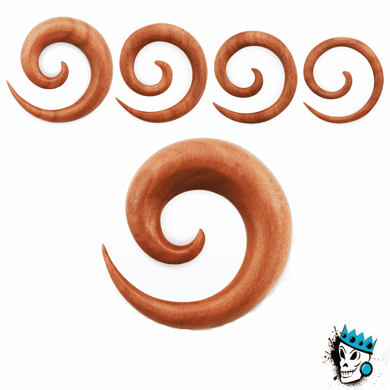 Sawo Wood Spirals (8 gauge to 12 mm)