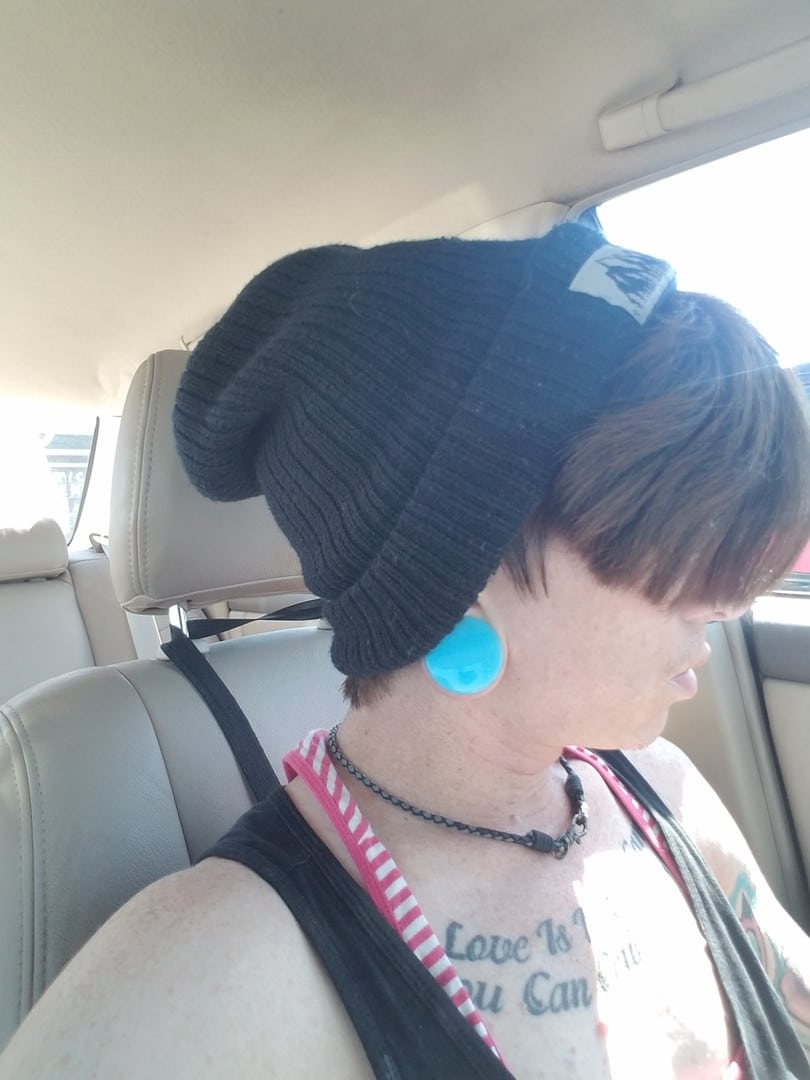 Light Blue Acrylic Double Flare Plugs (10 gauge - 2 inch)