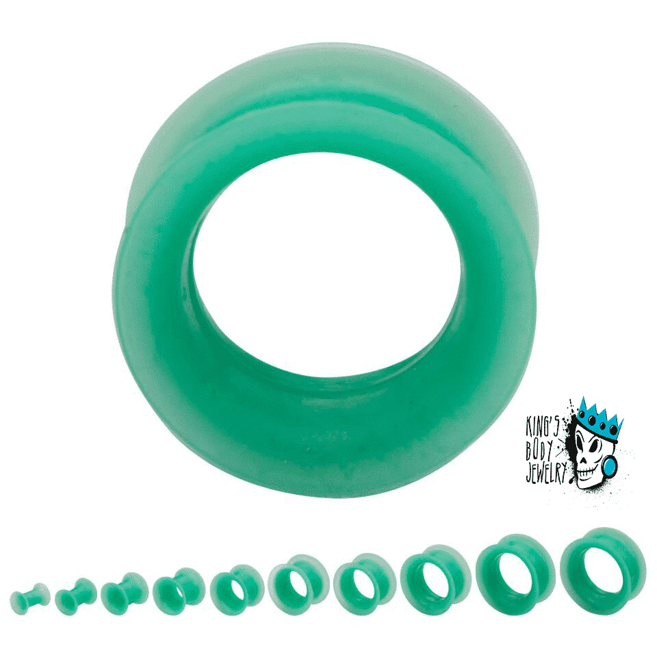Pearlescent Light Green Skin Eyelets (2 gauge - 5/8 inch)
