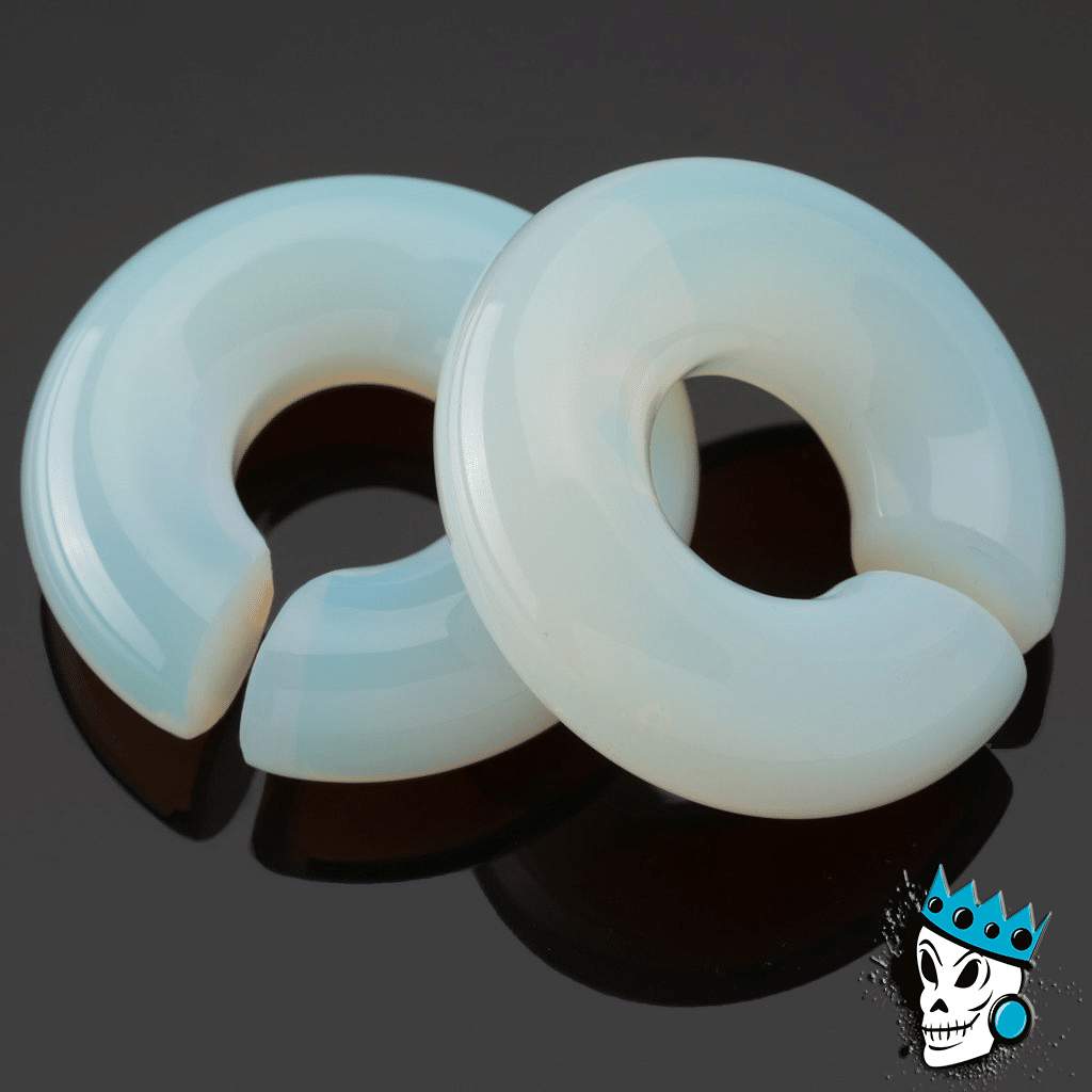 Diablo Organics Opalite Big Stone Rings (0 gauge - 11/16 inch)