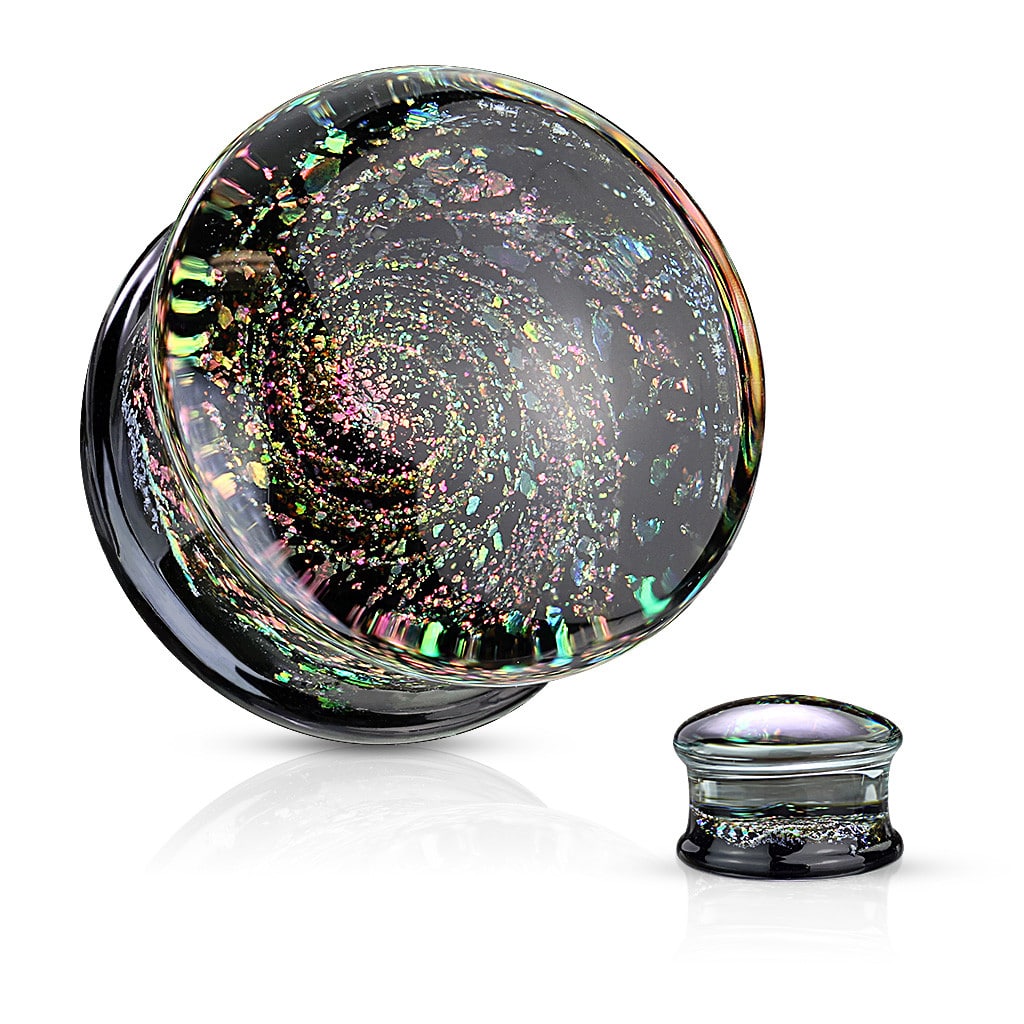 Galaxy Glass Plugs (0 gauge - 1 inch)