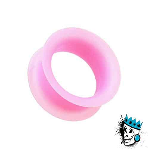 Pink Silicone Skin Eyelets (6 gauge - 1 inch)