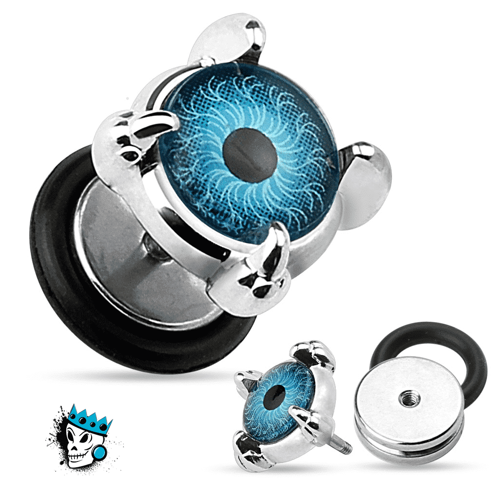 Blue Eye Fake Plugs (16 gauge)