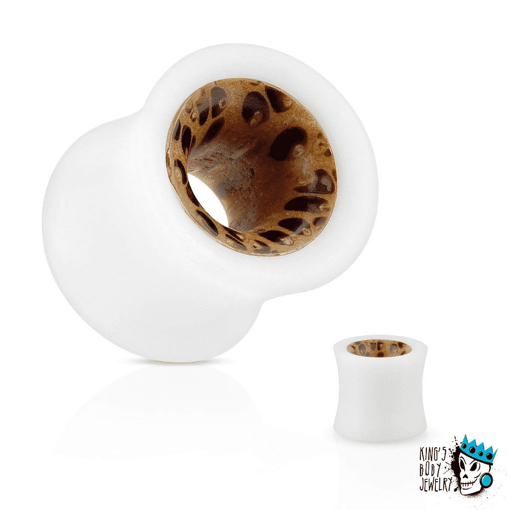 Bone & Coconut Wood Tunnels (0 gauge - 1 inch)