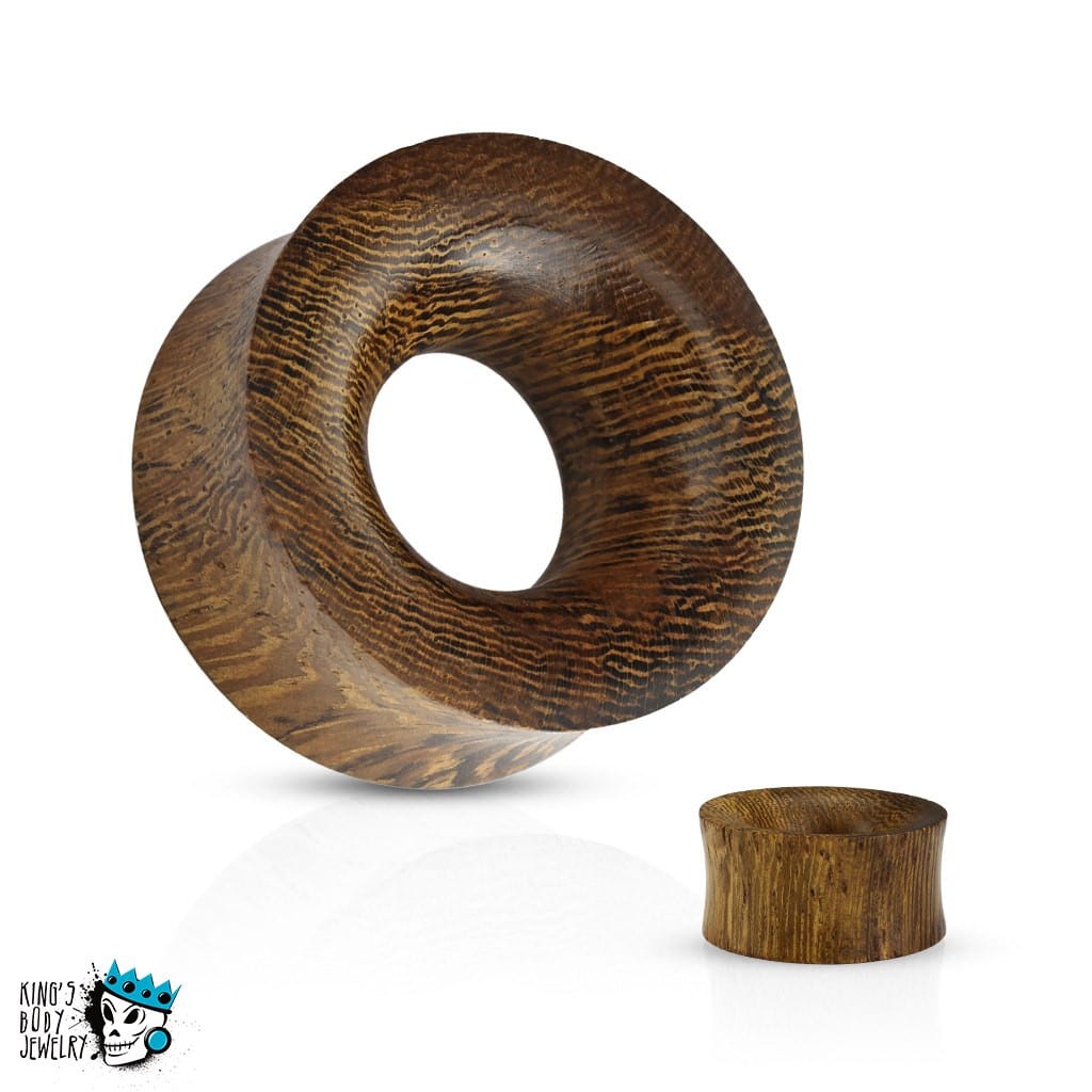 Snakewood Saddle Fit Concave Tunnels (0 gauge - 1 inch)