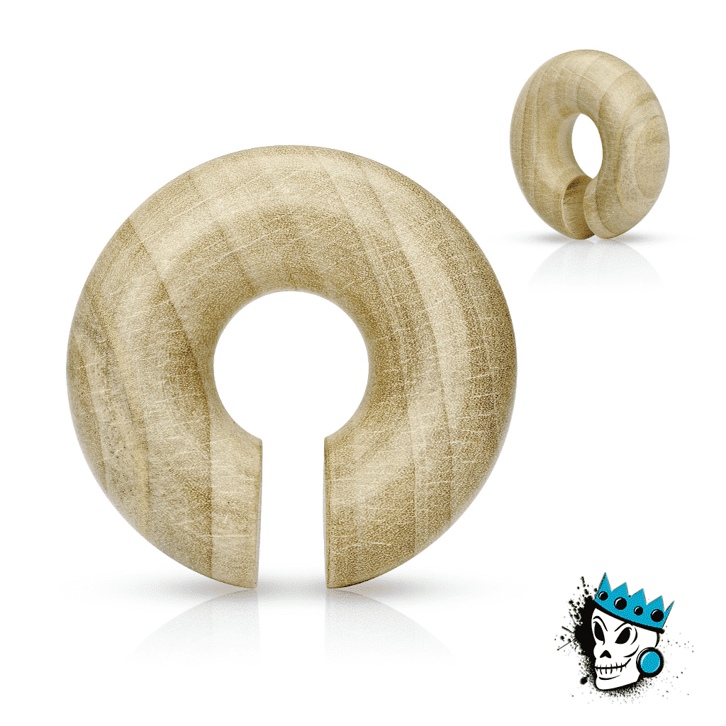 Crocodile Wood Hoops (2 g - 5/8 inch)