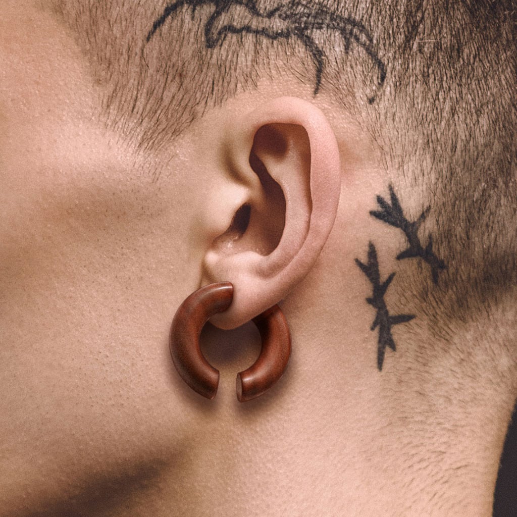 Saba Wood Hoops (2 gauge - 5/8 inch)