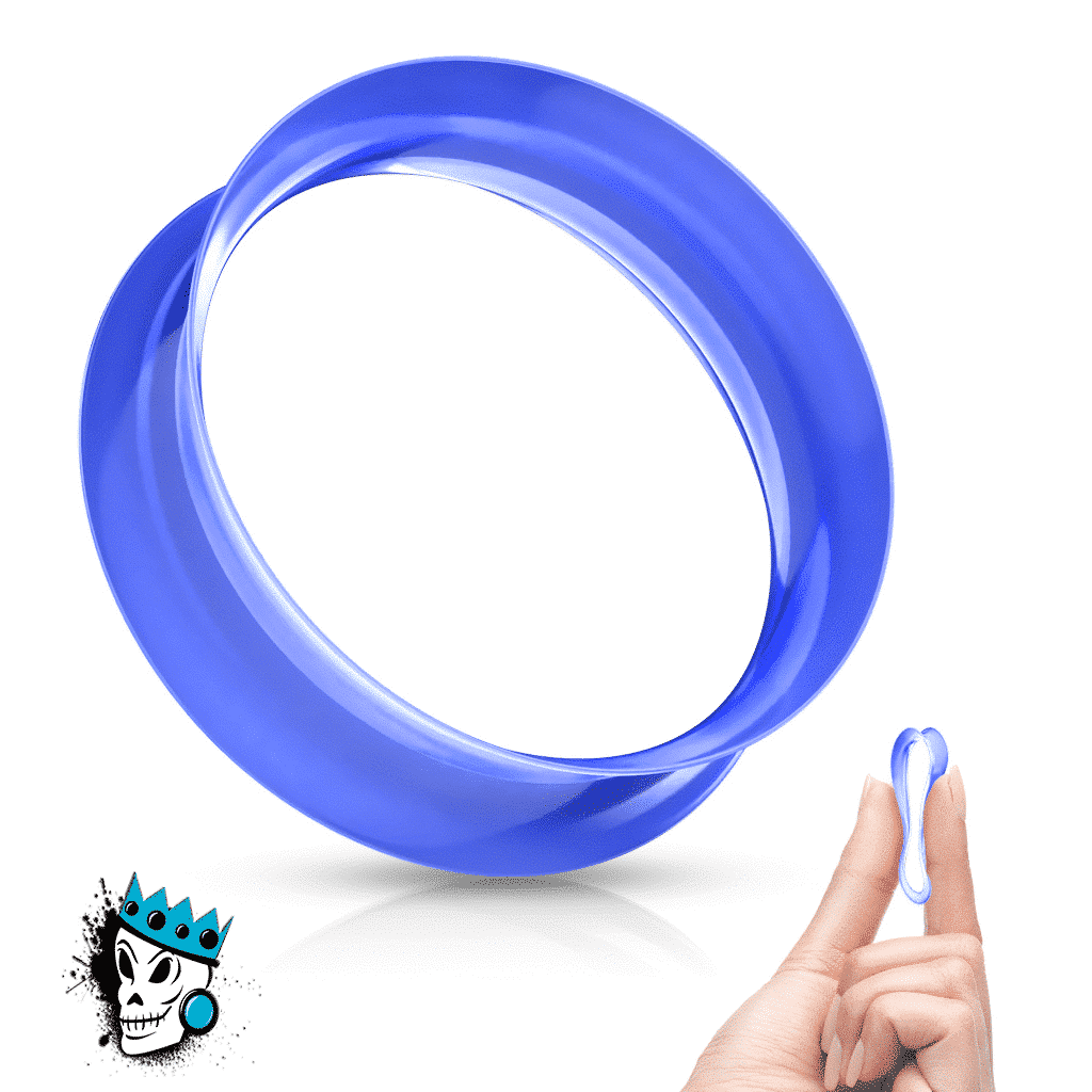 Blue Skin Eyelets (6 gauge - 1 inch)