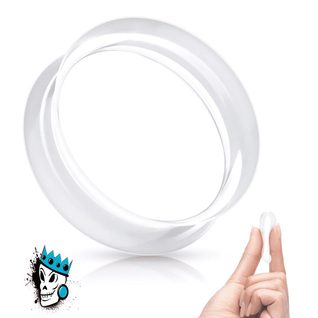 Clear Skin Eyelets (6 gauge - 1 inch)