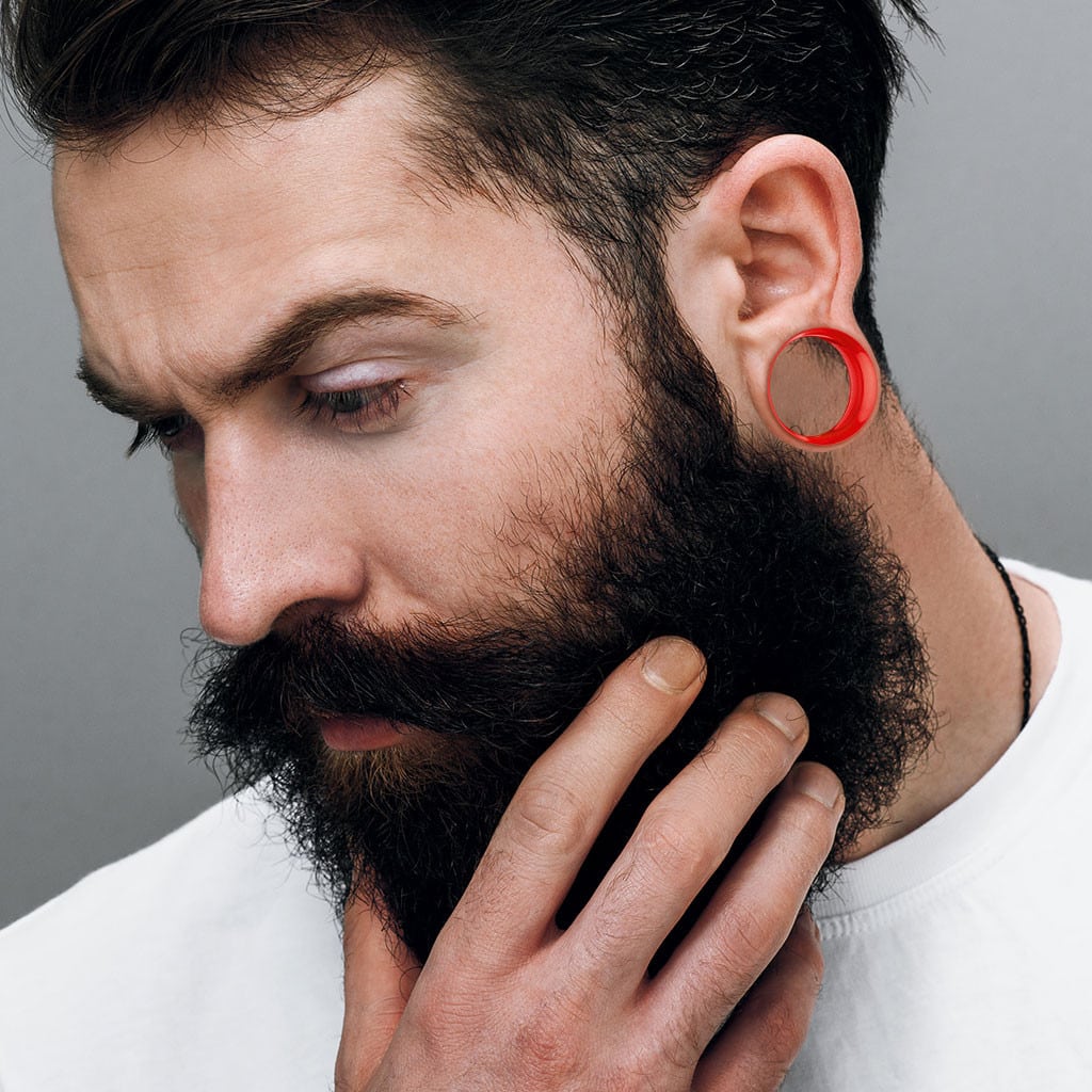 Red Silicone Skin Eyelets (6 gauge - 1 inch)