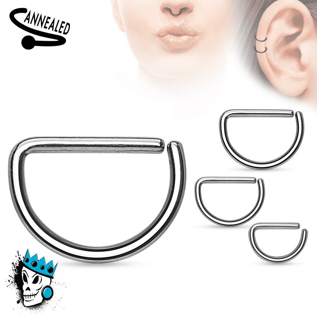 D Shaped Steel Seamless Segment Rings (20 gauge - 16 gauge)