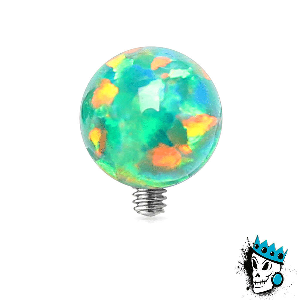 Bright Dermal Top In A Variety Of Base Colors With A Crystal Stone - Get A New Look For Your Dermal Piercing - Foto 4