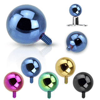 Ball Micro Dermal Top - Various Colors (14 gauge)