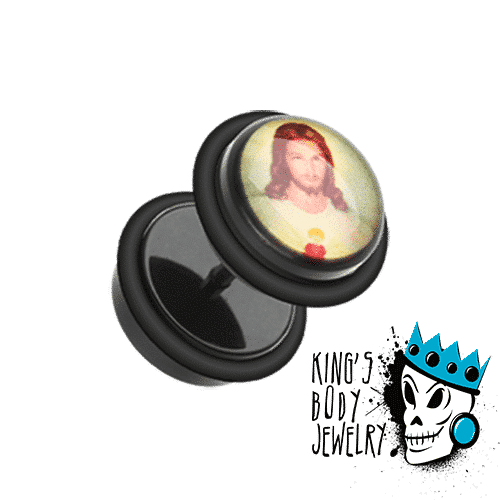 Jesus Fake Plugs (16 gauge)