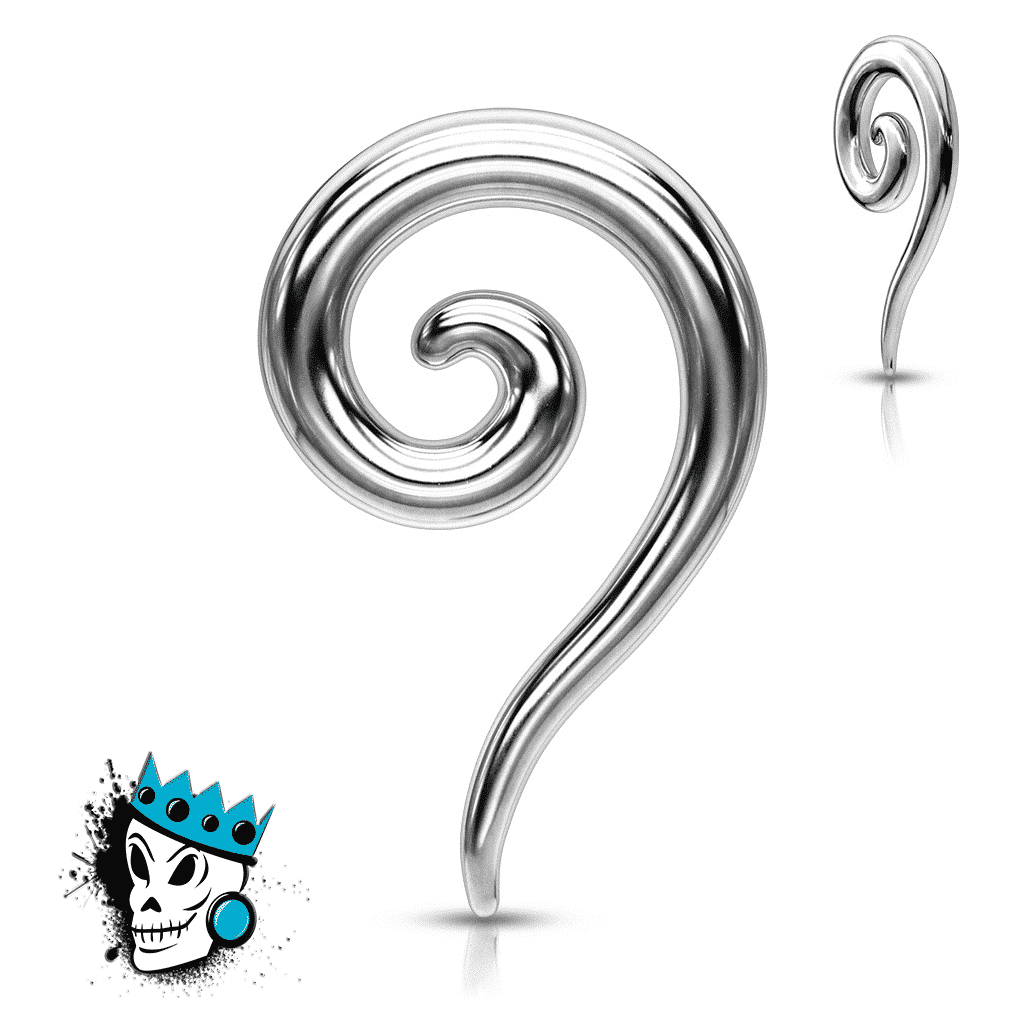 Stainless Steel Tail Spirals (12 gauge - 0 gauge)