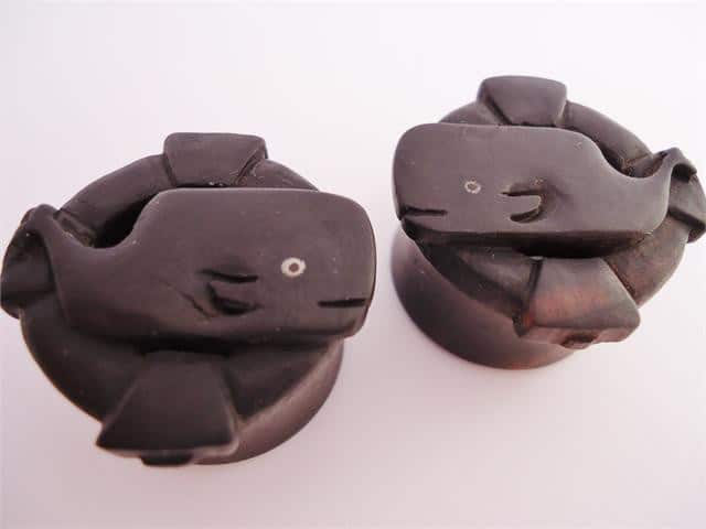 Wooden Whale Plugs (7/8 inch)