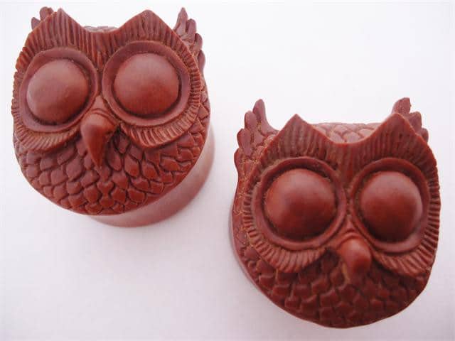 Sabo Wood Night Owl Plugs (7/16 inch - 15/16 inch)