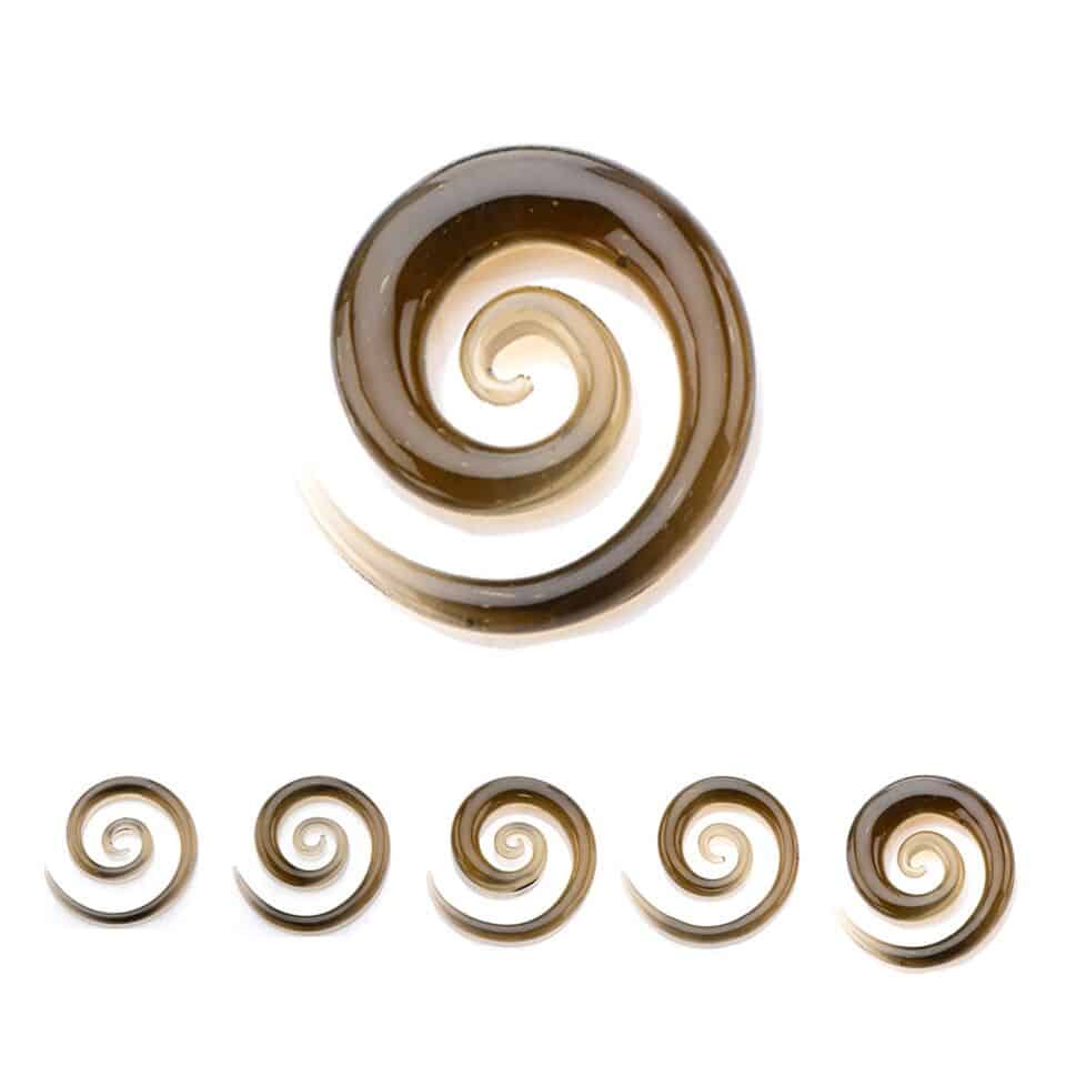 Pyrex Glass Super Spirals (2 gauge - 1/2 inch)