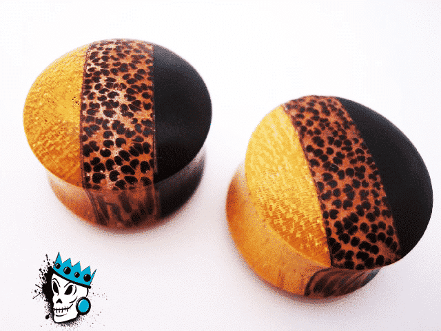 Three Wood Plugs (4 gauge - 2 inch)