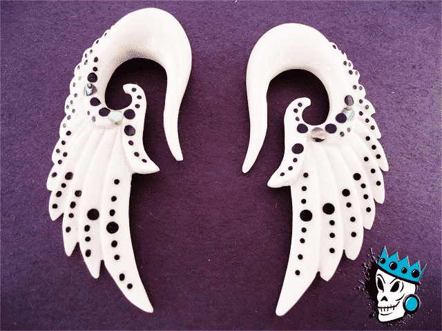 Inlayed Wing Hooks (10 gauge - 00 gauge)