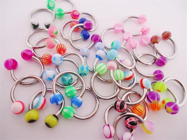 Circular Barbell Lot of 5 (16 gauge)