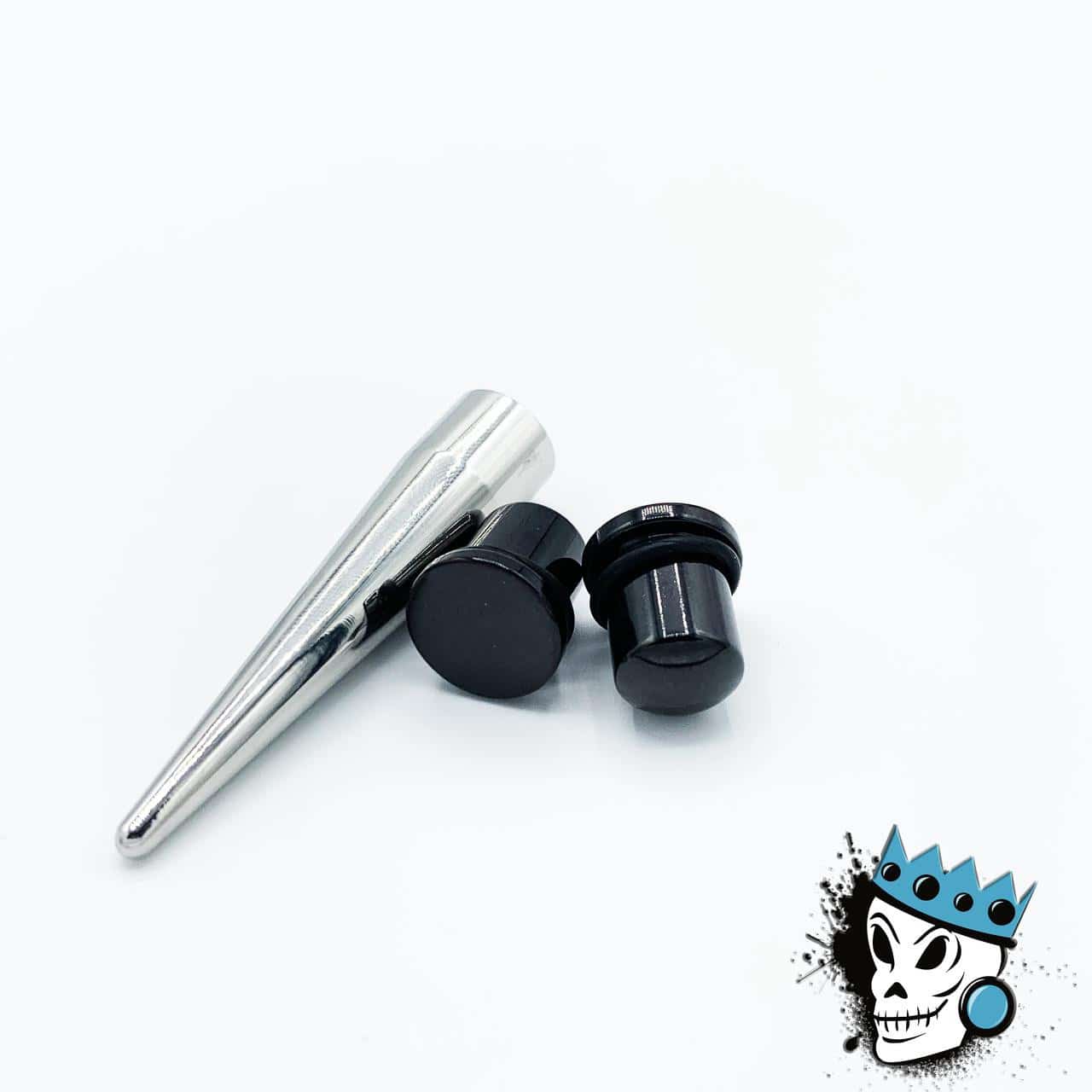 Concave Taper & Black Plug Stretching Kit (14 gauge - 00 gauge)