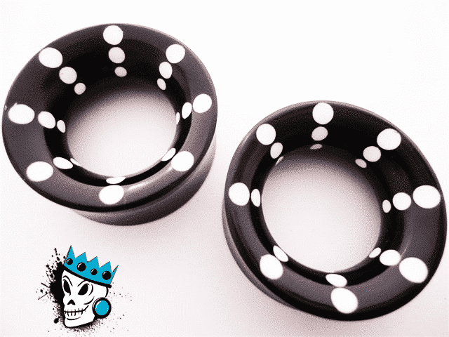 Dotted Horn Eyelets (2 gauge - 21 mm)